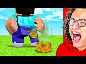 Minecraft YOU LAUGH = DESTROY ALL DIAMONDS Challenge!