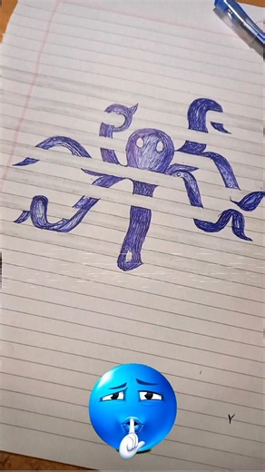 scary octopus drawing,pen 🐙 drawing #trending #trendingshorts #shorts #youtubeshorts #art
