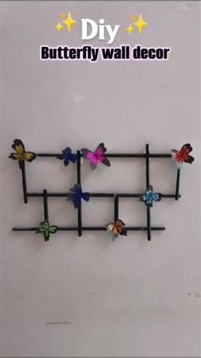 Newspaper se bnaya DIY wall decor ✨😍#shortsvideo #reuse #walldecor #craft