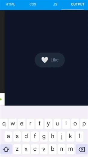 Day 5/31:Animated Like Button ❤️HTML + CSS + JS | No laptop. Just PHONE Day 6:Loading #webdev#coding