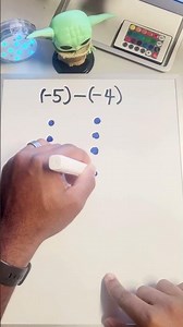 Use counters to subtract two negative integers