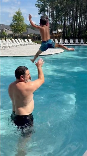How to throw a kid in the pool