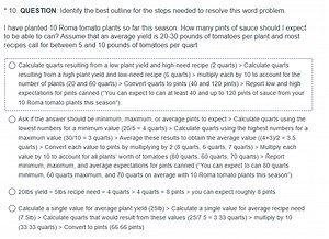QUESTION: Identify the best outline for the steps needed to res... | Filo