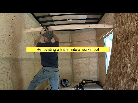 16' Cargo trailer transfomed into workshop