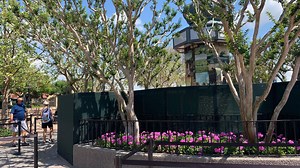 EPCOT France Pavilion's Column Area Under Construction | Chip and Company