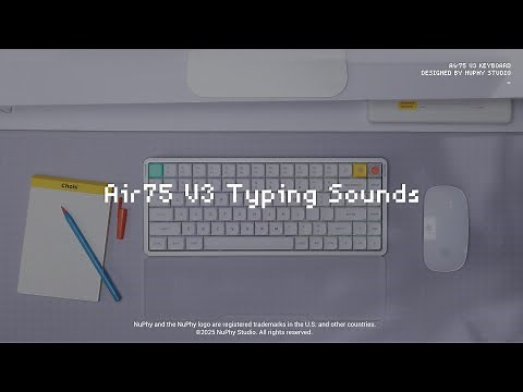 NuPhy Air75 V3 Typing Sound Test - Red Nano / Brown Nano / Blush Nano