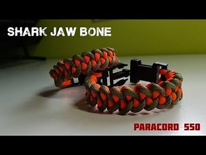 Como hacer una pulsera de PARACORD ► Shark Jaw Bone 🔴 Paracord 550