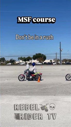 MSF course Learning the basics on a motorcycle #msf #motorcyclesafety #motorcycleshorts #rebelrider