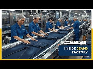 Inside the Jeans Factory: How Jeans Are Made Step by Step (Full Factory Tour)