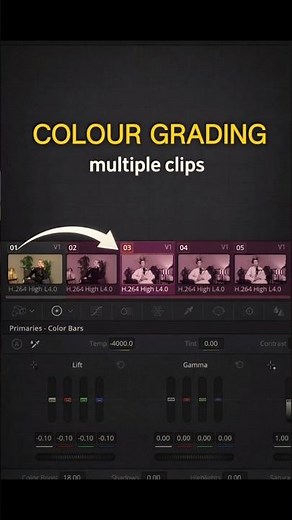 Copy/Paste Color Grading in DaVinci Resolve (Fast Workflow)
