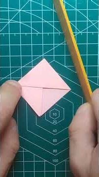 DIY Origami Lily 3D 🌸 #ASMR #Shorts #handmade #roomdecor #diy