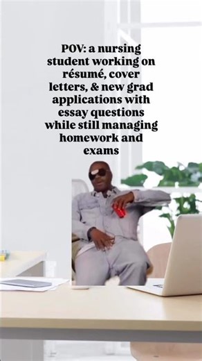 If you’re a nursing student right now… I SEE YOU 😭 You’re juggling: ✨ Résumés ✨ Cover letters ✨