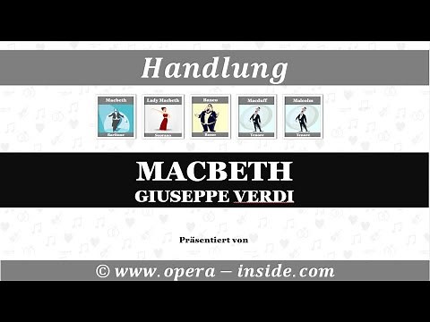 Die Handlung von MACBETH von Verdi (Zusammenfassung / Inhalt)