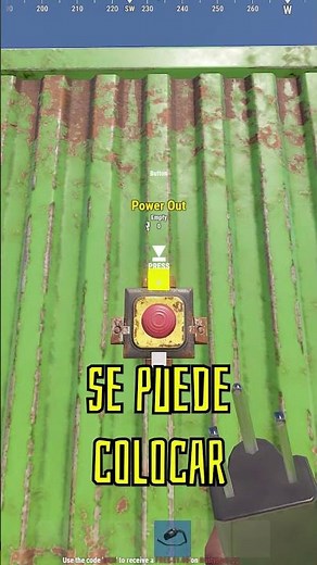 Rust tutorial de electricidad en 1 minuto - 12 - Como funciona el boton o button en Rust