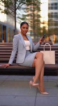 1567. Businesswoman dangling! (AI)