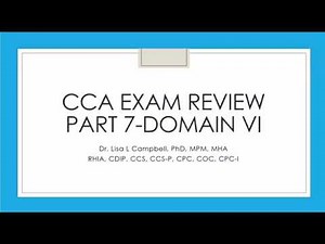 CCA Exam Review Part 7