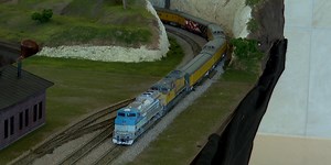 Model trains on display at George H. W. Bush Library & Museum pavilion