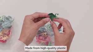 Bedwina Mini Dragon Toy Figures - (Pack of 36) 2 Inch Plastic Rubbery Dragon Figurines in Assorted Colors and Styles - Kids Toys for Birthday Party Favors, Decorations, Cupcake Toppers and Piñatas