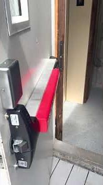 Alarm Lock Trilogy Panic Exit Trim Keypad With Detex V40 - Done By Urgent Locksmith NYC