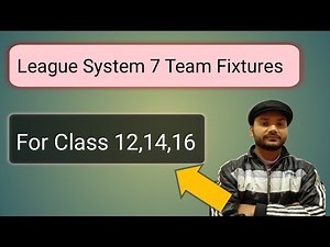 How to draw the Fixtures of 7 Teams by using the League System/Round Robin & Stairs method.