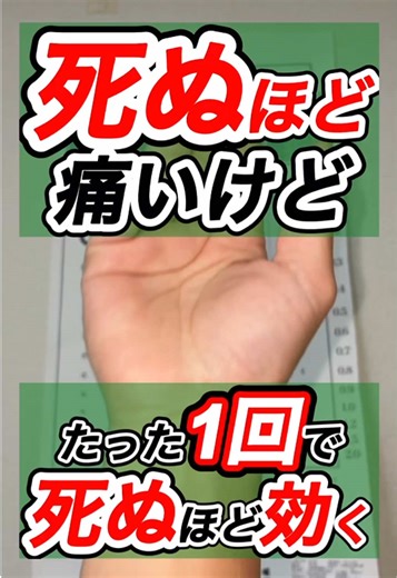 首や肩がガチガチで、目まで重く感じていませんか？ 実はその不調、手首のある一点を刺激するだけで一気に変わることがあります。 整体歴15年以上、延べ数万人の施術をしてきた中で、首肩の緊張と自律神経のバランスは深く関係していると感じています。特にデスクワークやスマホ時間が長い方は、腕〜手首の筋膜が固まり、首や肩へ負担をかけてしまうケースがとても多いんです。 今回お伝えしているのは、そんな方に向けた整体的セルフケア。 手首の外側のポイントを刺激しながら腕をひねるだけで、首肩がふっと軽くなる感覚が出る方も多いです。 首肩がゆるむと血流が改善し、自律神経のバランスも整いやすくなります。すると、目の疲れや脳の疲労回復にもつながりやすくなるんです。 難しいことはありません。 「痛いけど効く」このセルフケア、ぜひ試してみてください。 視力回復整体師として、 目・首・自律神経をトータルで整える方法を発信しています。 「やったよ！」という方は 🔥マークで教えてください。 いいね・保存して繰り返しやってみてくださいね。#視力回復 #スマホ首 #ストレートネック