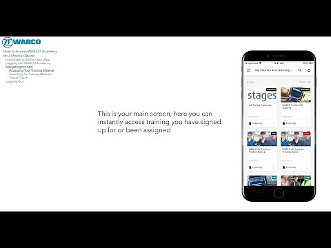 WABCO Academy Go.Learn mobile app