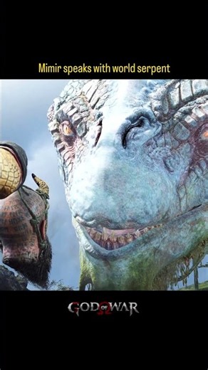 Mimir Talks to the World Serpent 🐍 | God of War (2018)