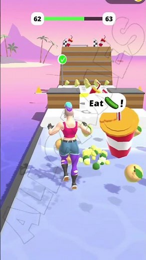 fat 2 fit lvl 62 gameplay all games #shorts #fat2fit #allgames #viralvideo