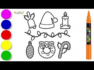 Easy Christmas Drawing for Kids | Learn How to Draw Fun Holiday Stuff! 🎄✨