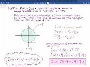 Calculus of Vector-Valued Functions
