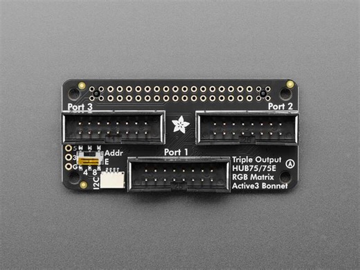 New Learn Guide: Adafruit Triple LED Matrix Bonnet for Raspberry Pi with HUB75 #LED Matrices #AdafruitLearningSystem @Adafruit