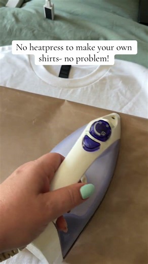 You don't need to heat press to make your own T-shirts at home