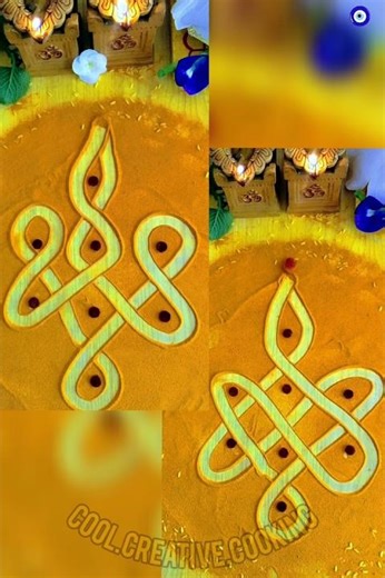 2 Dots Kolam Magic | Easy & Beautiful Design ✨