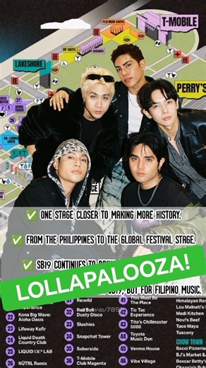 #SB19 is set to perform at the Allianz Stage during #LOLLAPALOOZA Chicago 2026 😎 #SB19GOESLOLLA #FYP