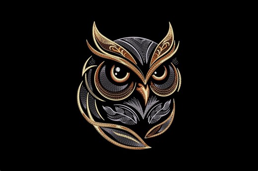 Owl Machine Embroidery Design, Majestic Bird of Prey Embroidery File, Instant Download - Etsy