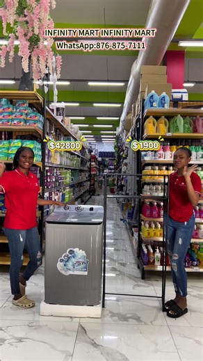 🛍️🛍️🛒🛒INFINITY MART 📍32 Eastwood Park Rd, Kingston WhatsApp：876-875-7111#washingmachine #rack