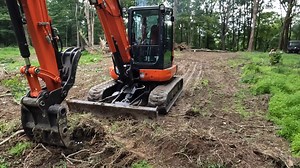 15K views · 806 reactions | Today we are working on the little clearing job and digging out stumps with the Kubota KX057-4 Excavator | Outdoors With The Morgans | Facebook