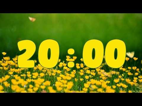 🌼 20-Minute Spring Timer with Relaxing Music | Focus, Study, Meditation, or Relaxation 🌿🎶
