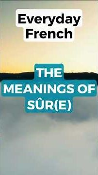 The 3 Meanings of SÛR #shorts