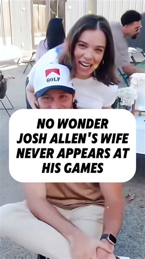 No wonder Josh Allen's wife never appears at his games#shorts#joshallen#nfl#celebrity