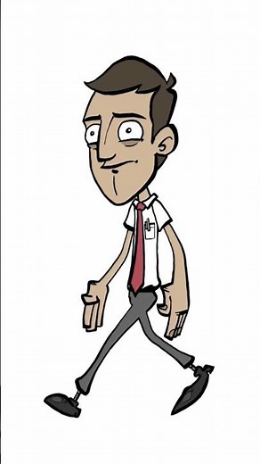 First walk cycle animation done in toon boom harmony(Character by jazza)#toonboomharmony #walkcycle