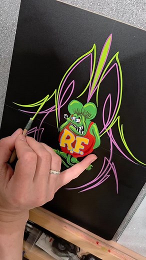 I Fink you should come and see me at the Rat Fink Reunion, Manti, UT June 5th-7th. #pinstriping #carshow #motorbike #semitrucks #hotrod #ratrod #ratfink | Kustom Glitz