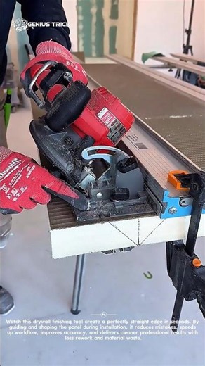 This Drywall Hack Wins #ConstructionTips #DrywallHack #ToolTok
