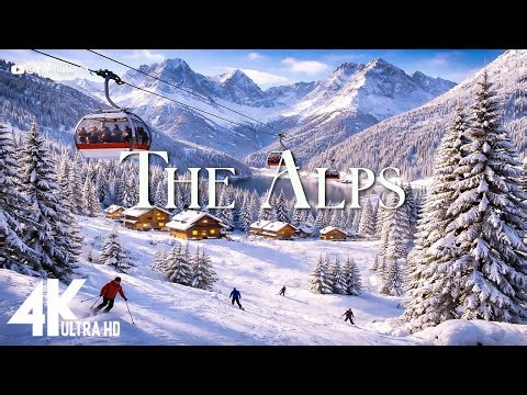 Winter Wonderland in the Alps 4K ❄️ Snowy Mountains, Cozy Villages & Stunning Alpine Scenery
