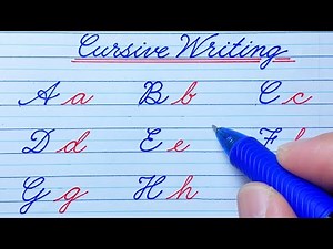 How to write in Cursive | Cursive writing A to Z | ABCD | Cursive abcd |Cursive handwriting practice