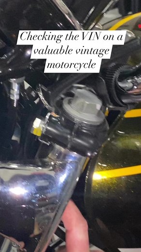 Checking the VIN on a valuable vintage motorcycle | CycleDrag