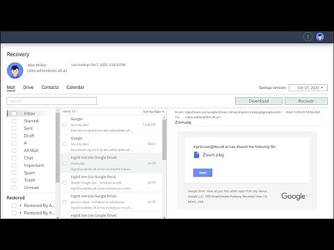 Afi.ai SaaS Backup for Google Workspace - Short Overview