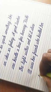 ENGLISH HANDWRITING PRACTICE