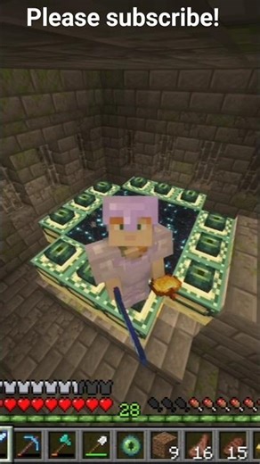 Opening end portal in my mc world