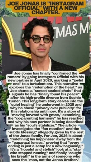 Joe Jonas: "I'm Finally Happy" ߓ❤️ New Relationship CONFIRMED #JoeJonas #newlove